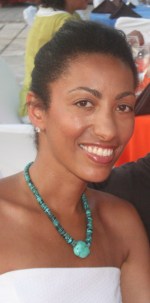 Steph in white dress