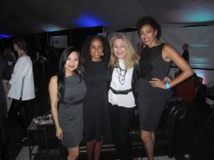 Posing with some of my fashion friends at FashioNXT fashion show in POrtland Oregon