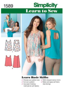 Simplicity 1589 pattern envelope