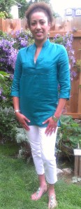 Silk/Linen tunic top