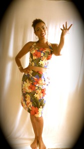 Island Girl crop top and skirt