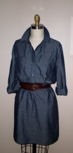 Chambray shirtdress