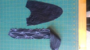 used in the front facing and collar pieces