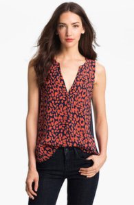Joie "Corette" printed silk tank $158