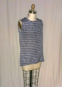 Simplicity 1253 top in Derek Lam printed silk