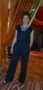 Black jersey jumpsuit from McCalls 7135