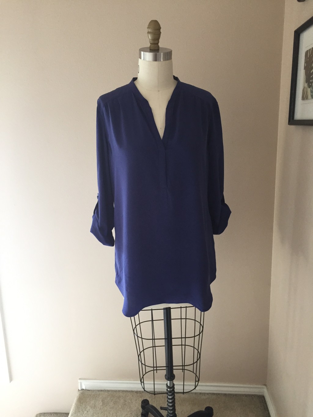 Silk Crepe De Chine Tunic&nbsp;Blouse