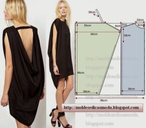 Pattern from the blogger Moldesdicasmoda.com