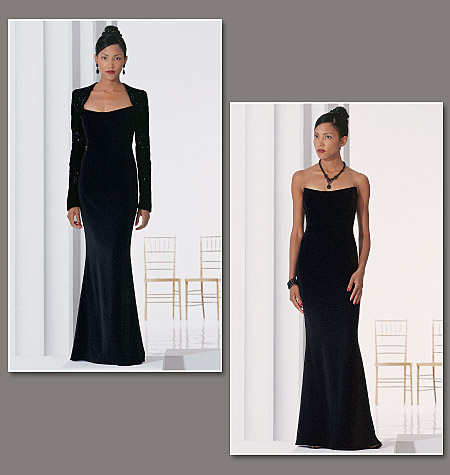 V2237 Badgley Mischka gown and bolero