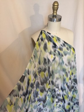printed silk charmeuse