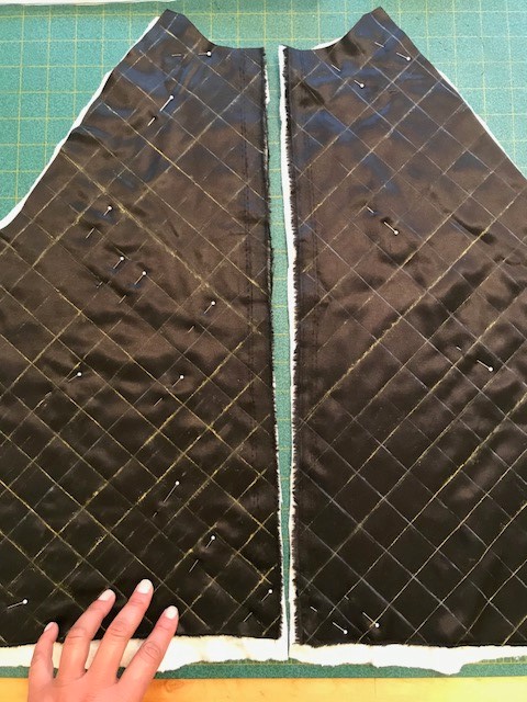 front quilting lines